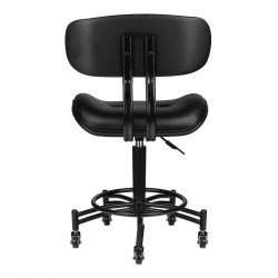 Elegancki Taboret Florencja Czarny